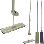 Швабра с насадкой из микрофибры отжимная «Green», в комплекте две насадки 40х12х135