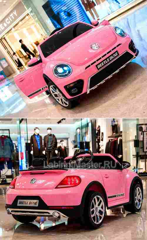 Детский электромобиль S303, Volkswagen, розовый