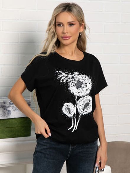 Блуза Фло (черная) Б15507-20М LT Collection