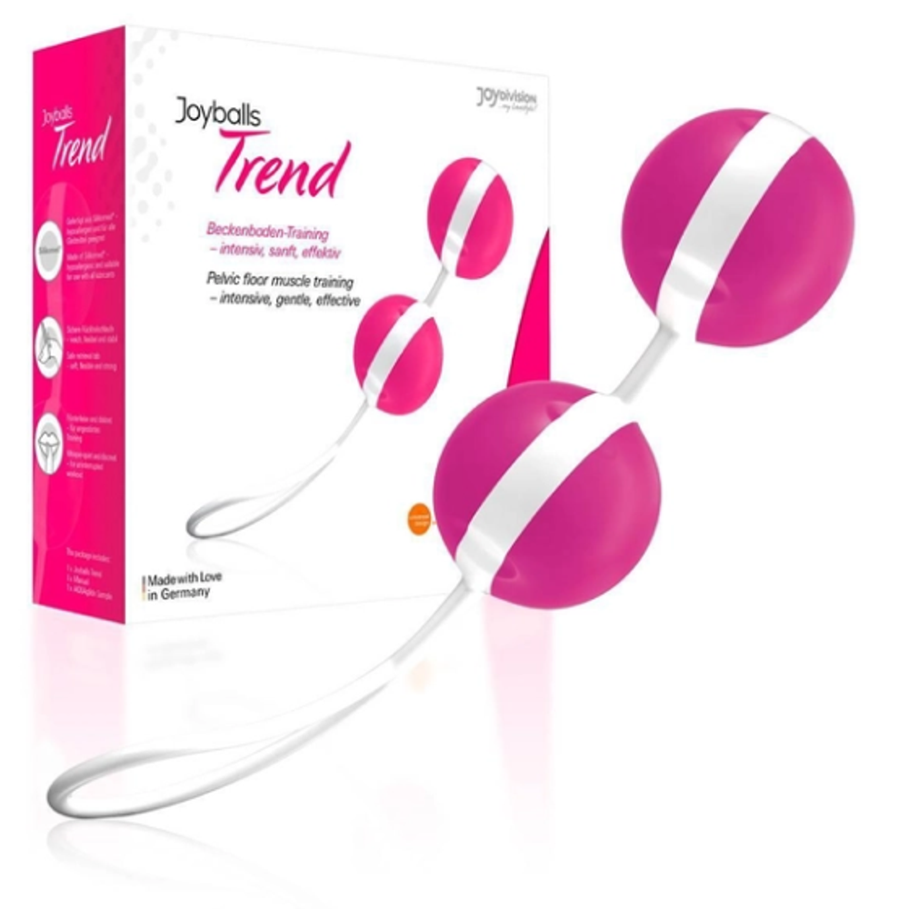 Ярко-розовые вагинальные шарики Joyballs Bicolored