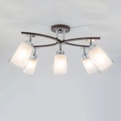 Citilux Фортуна CL156152 Люстра с поворотными плафонами Венге Хром