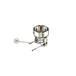 Запчасть №24 для Hybest GSR40A. Стопорный штифт Запчасть №24 для Hybest GSR40A. Стопорный штифт
