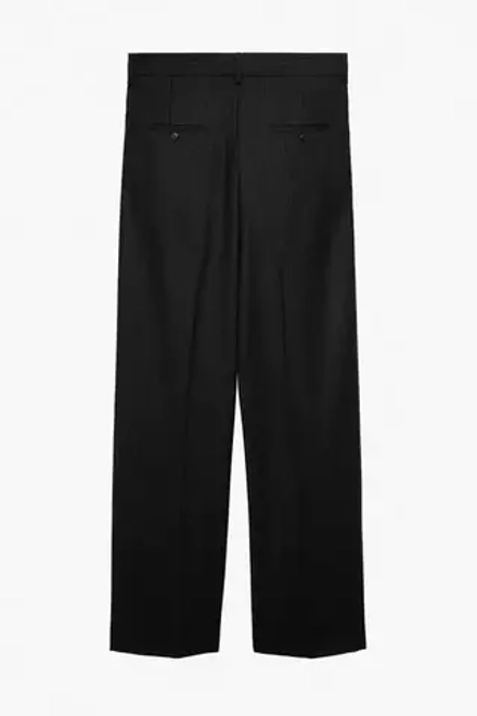 ZARA X STEFANO PILATI БРЮКИ В ПОЛОСКУ, ТЕМНО-СИНИЙ