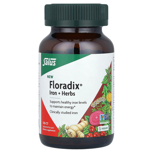 Floradix, Floradix® Iron + Herbs, 120 Liquid Phyto-Caps