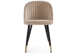 Стул на металлокаркасе Gabi dark beige / black / gold