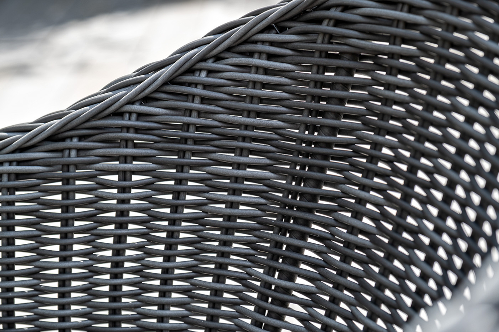 "Фредо" обеденная группа плетеная, цвет графит