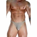 Мужские трусы тонги телесные полупрозрачные Don Moris DM171219