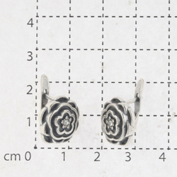 "Рэта" серьги в серебряном покрытии из коллекции "Jetta" от Jenavi с английским замком