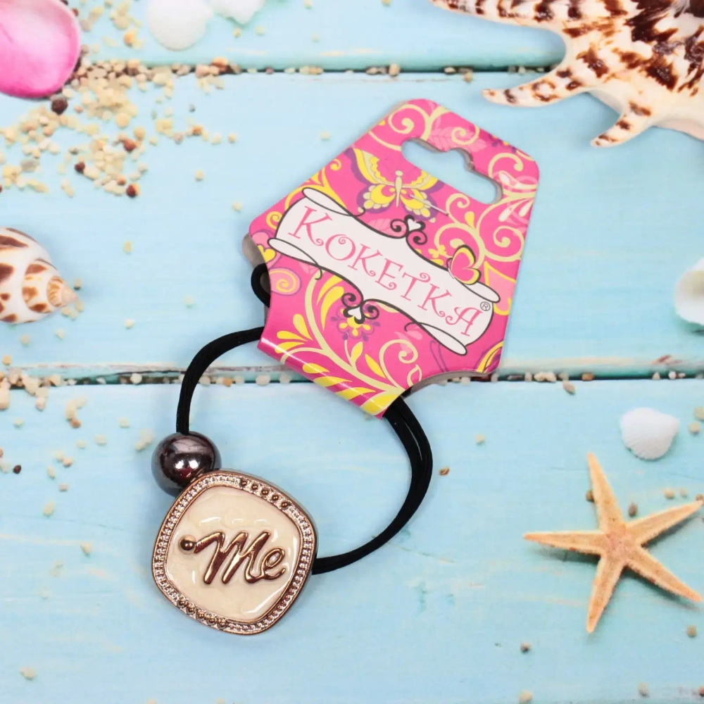 Резинка для волос 1шт «Кокетка - Aks Bambina», ME, микс 2 цвета, d-5см