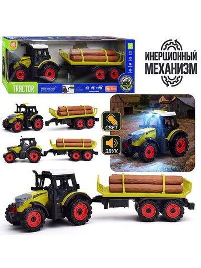 Игровой набор Трактор Бревновоз (5279-145B)