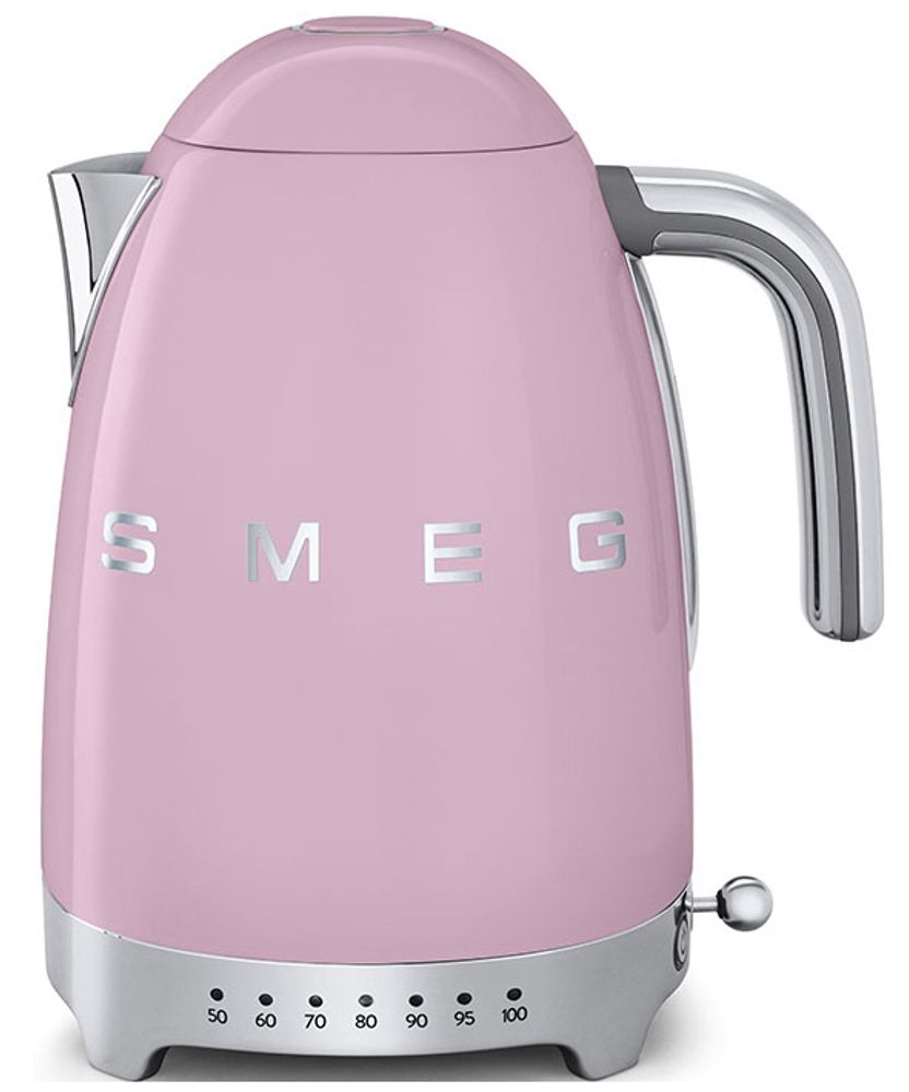 Smeg Чайник электрический с регулируемой температурой - 1.7л, розовый