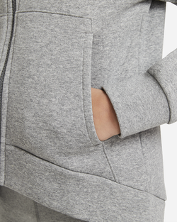 Кофта для девочки теннисная  Nike Sportswear Club Fleece FZ Hoodie G - серый