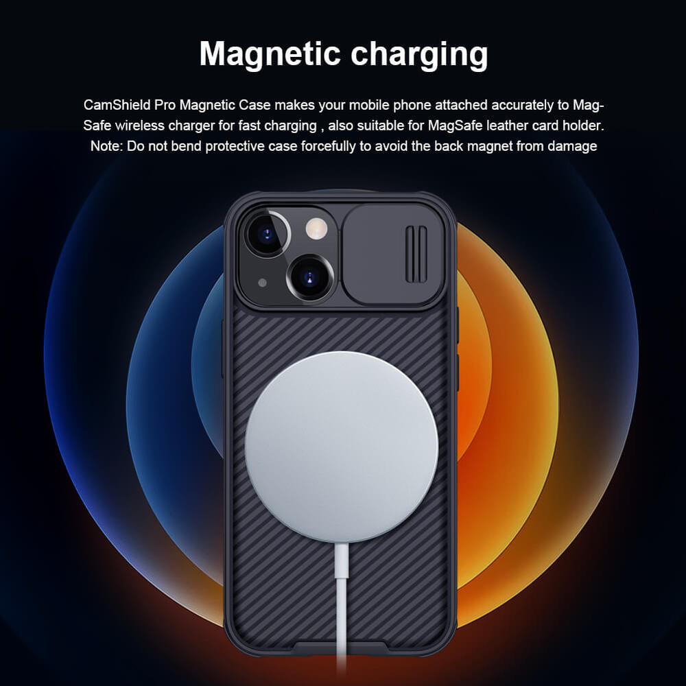 Чехол Magnetic Case Nillkin CamShield Pro с защитой камеры для iPhone 13 Mini