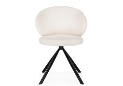 Стул на металлокаркасе Solomon крутящийся white / black