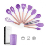 Антипригарный набор кухонных принадлежностей из 12 штук, пищевой силикон