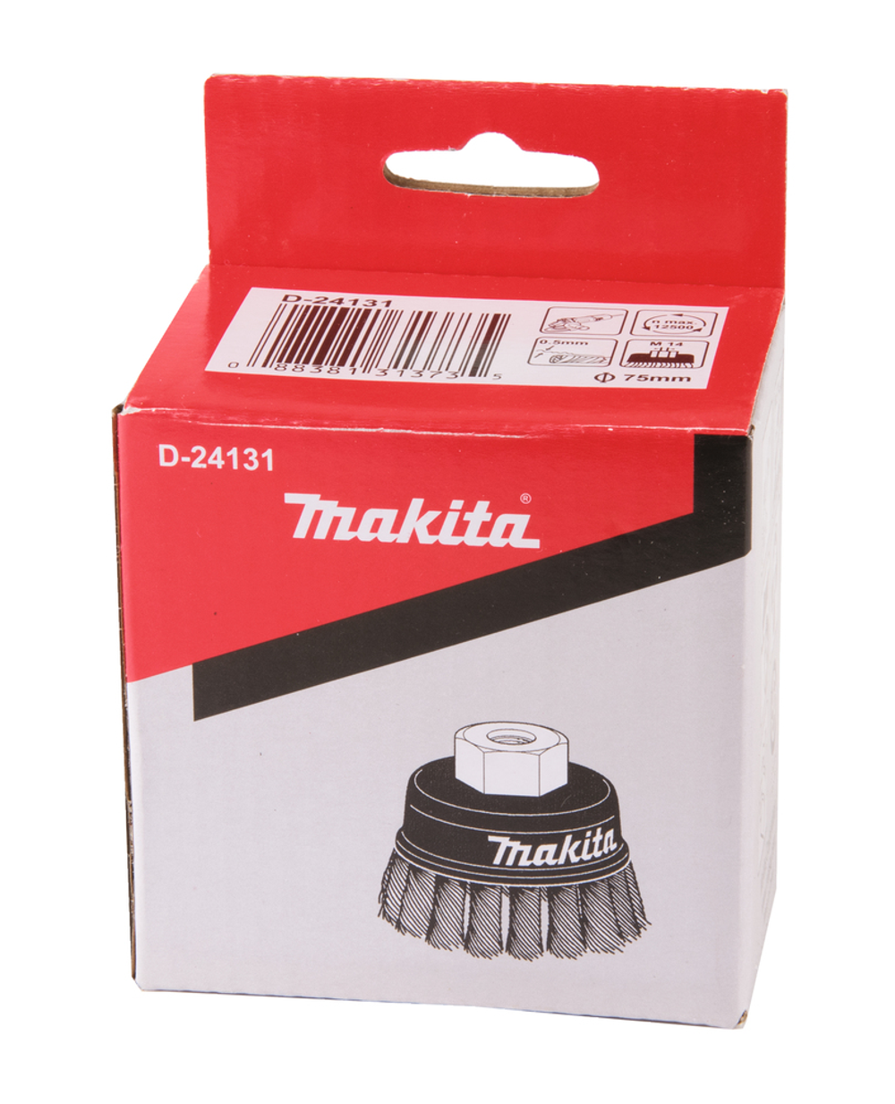 Чашечная проволочная щётка M14x2 75 мм Makita D-24131