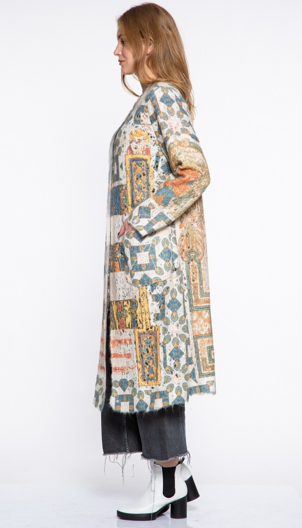 Кардиган "Экслибрис", по мотивам средневековых фронтисписов из Келлской книги