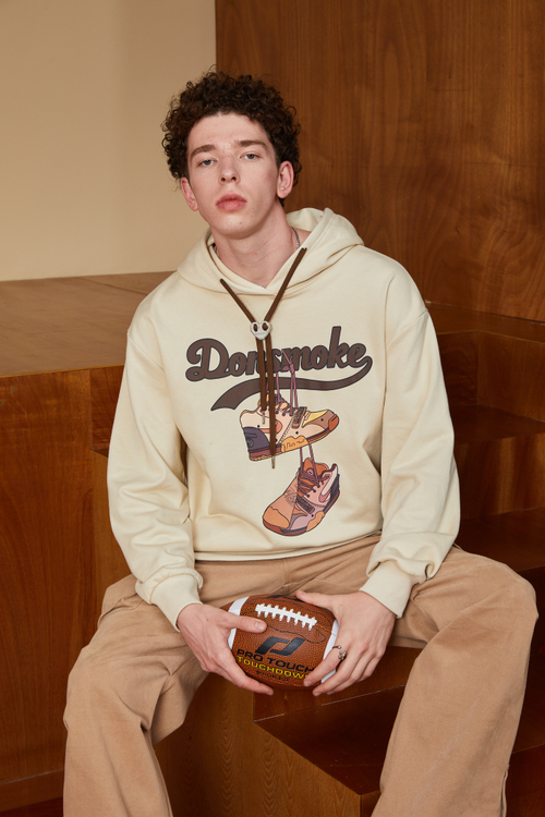 Худи DONSMOKE "Sneakers Logo" Oversized Hoodie