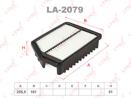 Фильтр воздушный  LYNX   LA-2079