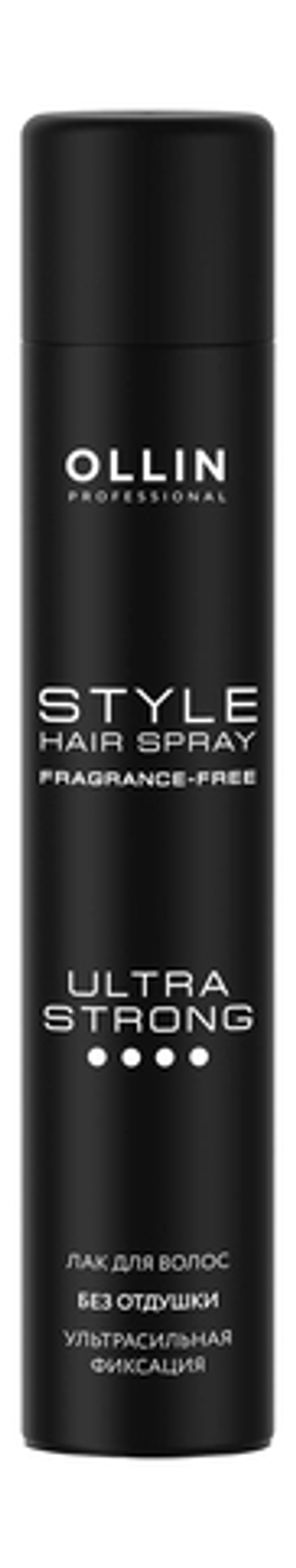 Ollin style лак волос ультрасильной фиксации