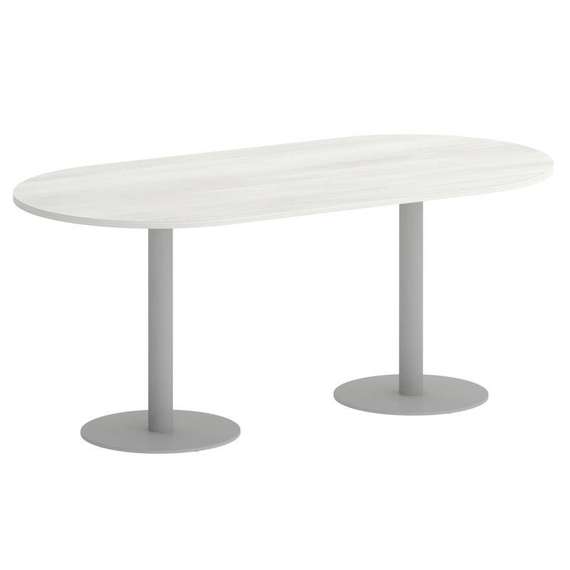 Yalta Стол овальный LT.SPRG-3 Снежная Патина/Металл Серый 1800*900*750