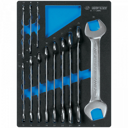 Набор рожковых ключей, ложемент, 12 предметов