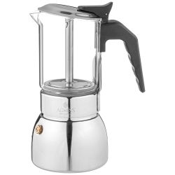 КОФЕВАРКА ГЕЙЗЕРНАЯ "VERRE", 200 МЛ НА 4 ЧАШКИ, ЖАРОСТОЙКОЕ БОРОСИЛИКАТНОЕ СТЕКЛО