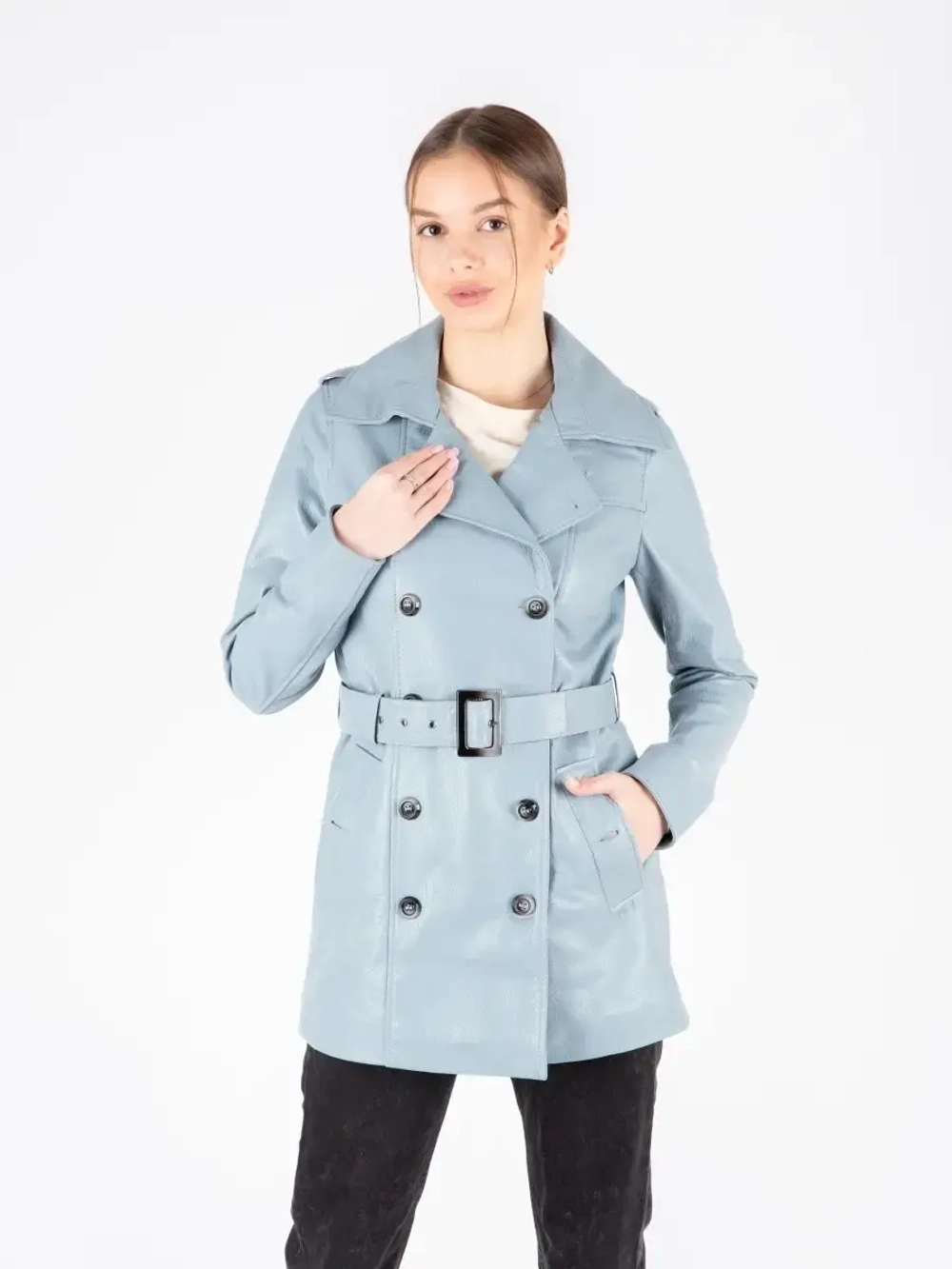 Плащ женский натуральная кожа, Турция