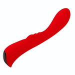 Красный вибромассажер 6 Silicone G-Spot Fun - 19,1 см. (Цвет: красный)