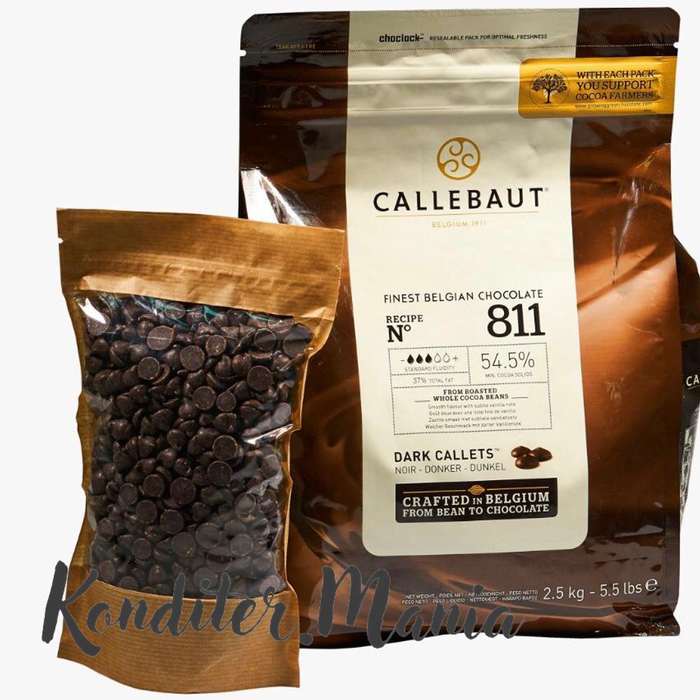 Шоколад Callebaut темный 54,5% ,500гр