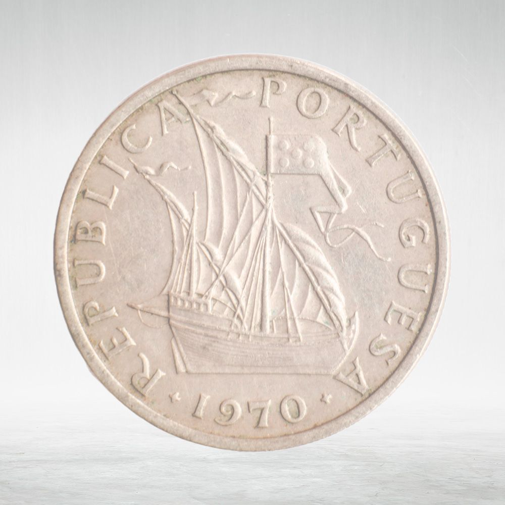 Portugal, 5 Escudos, 1970, VF