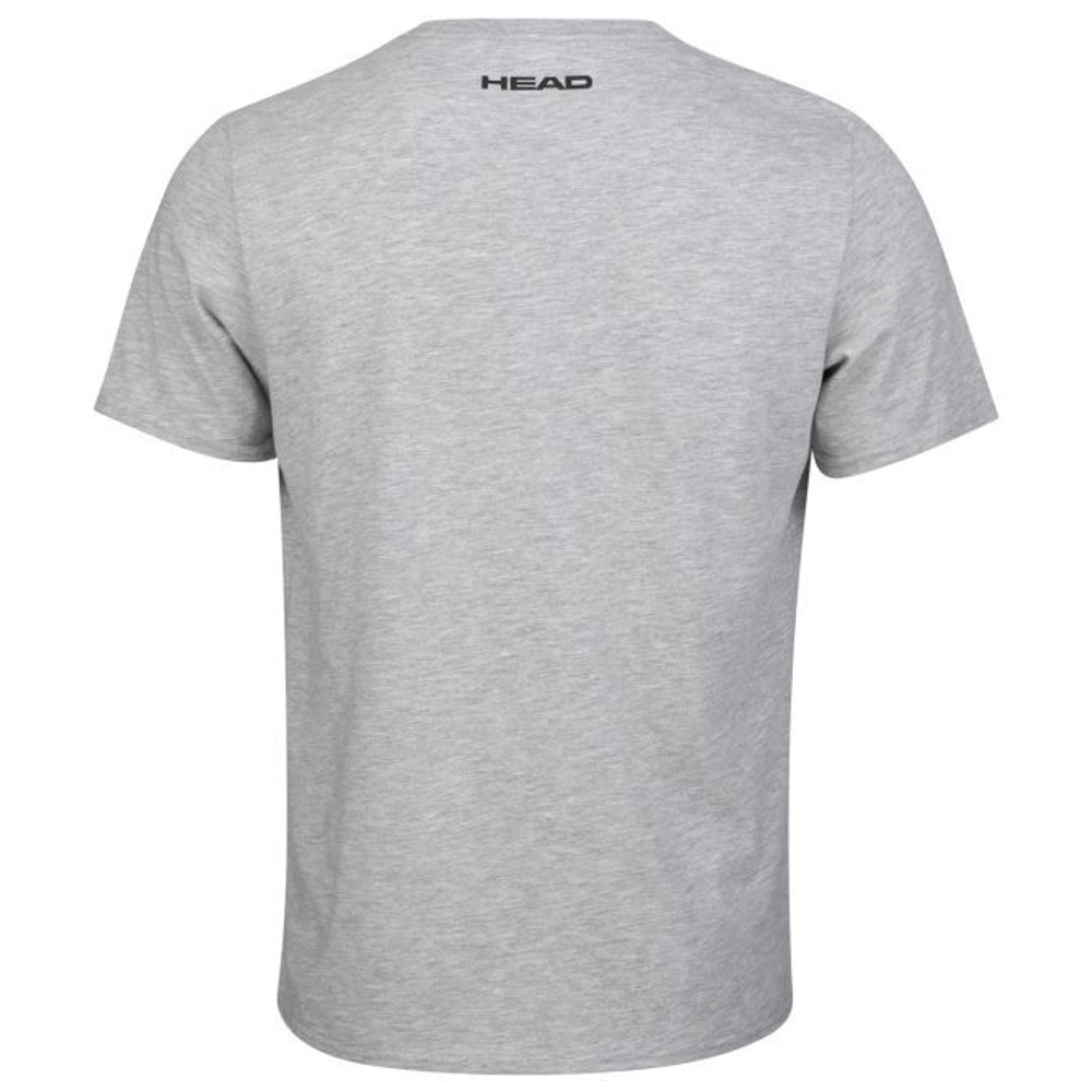 Мужская теннисная футболка Head Font T-Shirt M - grey melange