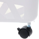 Этажерка для хранения напольная «БИСКОТТИ», цвет дымчатый белый, три секции, 38*32,5*73см (лейбл)