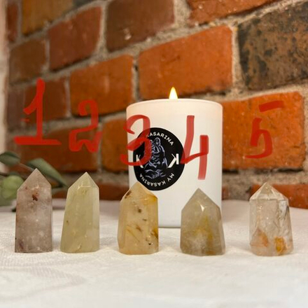 Рутиловый кварц (столбик)