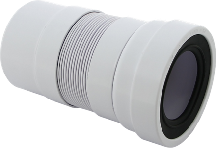 ГОФРА  для унитаза (короткая) McALPINE с глад. окончанием MRWC-F20P