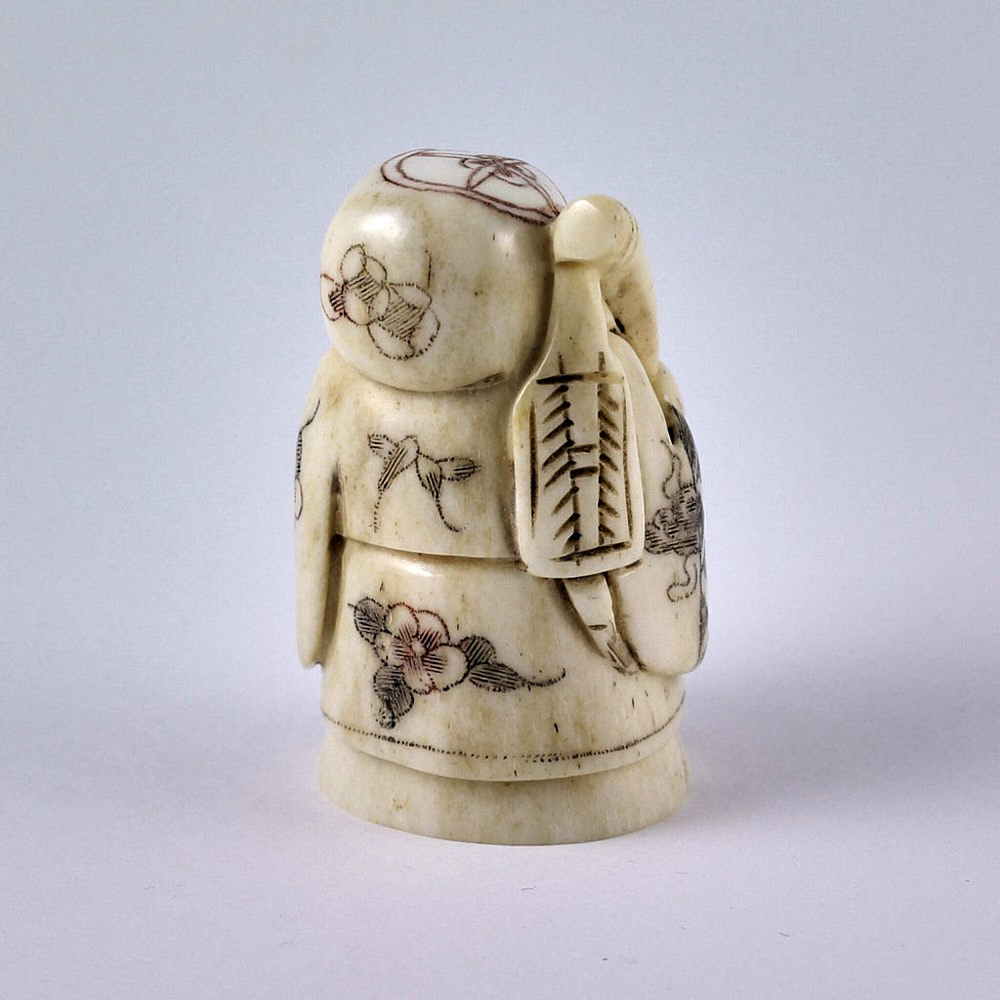 Нэцкэ Фукурокудзю с волшебной колотушкой