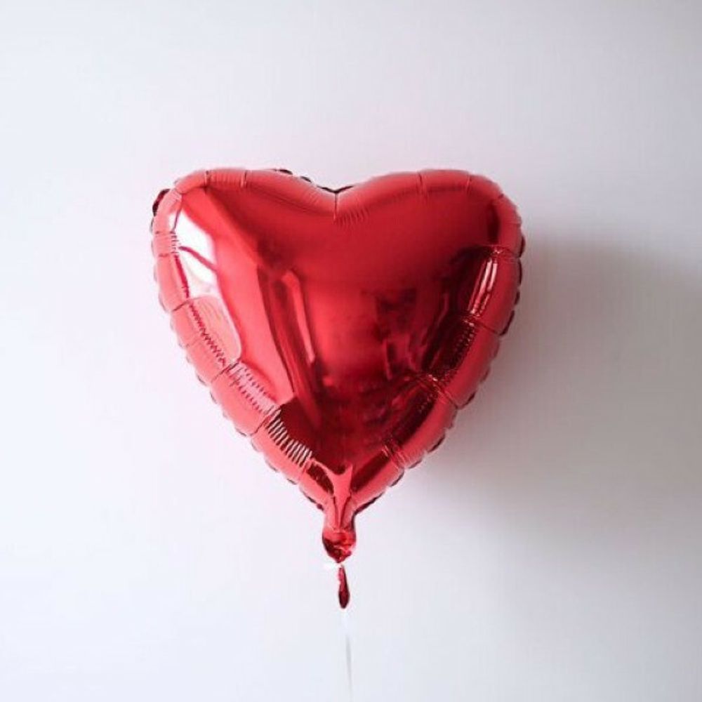 F Шар Сердце 18'' / 46 см Красный (БГ-15)  Изображение2