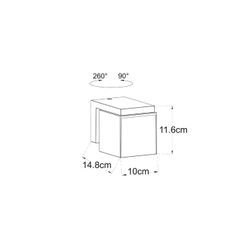 Уличный настенный светильник Arte lamp