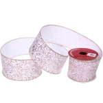 Лента для декорирования «Торжество» 6,3 см, 2,7 м, Розовое золото