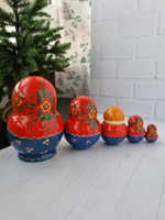 Матрёшка "с курочкой" пузатая 5мест