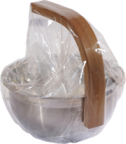 SAWO Ведро стальное 3л., ручка изогнутая кедр, 343-MD