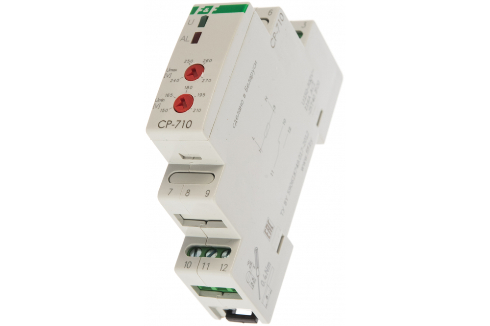 Реле контроля напряжения CP-710 1-фазное 230В 16А 1P IP20