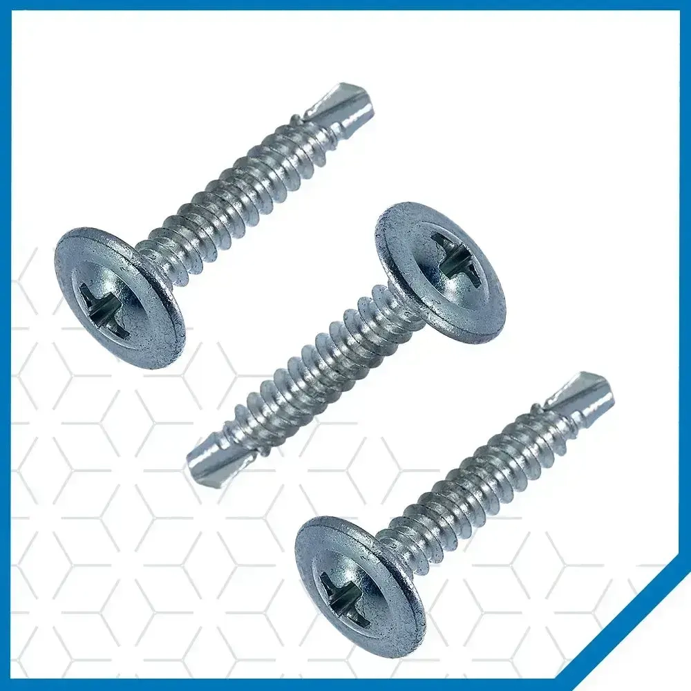 Саморезы Стройметиз металл-металл со сверлом 4.2х25, сталь, покрытие - цинк, 200 шт.