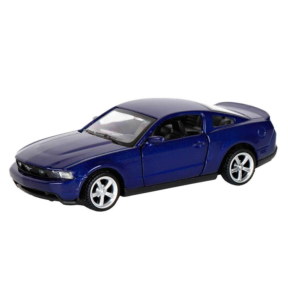 Модель 1:43 Ford Mustang GT, синий, откр. двери