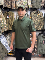 Футболка олива ворот