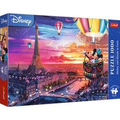 Puzzles - "1000 Premium Plus" - Mickey and Minnie in Paris / Disney