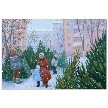 Зима в городке