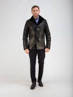 Дубленка мужская натуральная на меху куртка зимняя Турция