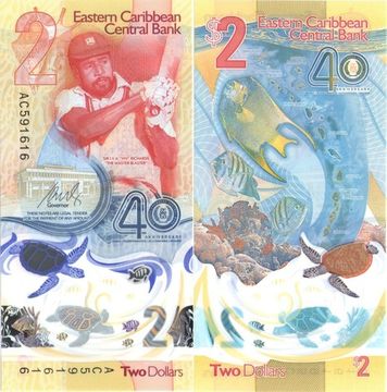2 доллара 2024 Восточные Карибы