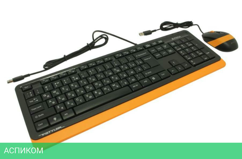 Набор периферии A4 Fstyler F1010 черный/оранжевый